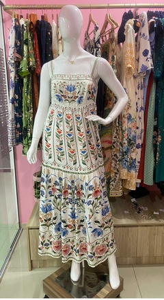 345244 - Vestido Longo Jardim Beleza - Farm