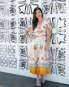 81920 - Vestido Antix Mídi Folclore Musical - comprar online