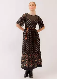82920 - Vestido c/ Cordão Super Midi Doce Equilíbrio - Antix Minha História - comprar online