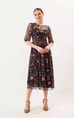 82900 -Vestido Super Midi Jardim Real - Antix Minha História na internet