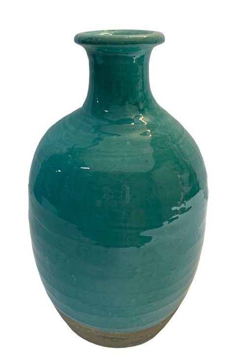 Vaso turquesa bojudo alto - comprar online