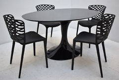 Combo Comedor 4 Silla Calegari + Mesa Ovalada 1.50 x 1 mt en internet