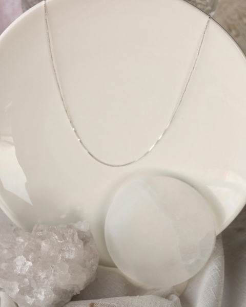 Corrente de Prata Veneziana 70 cm