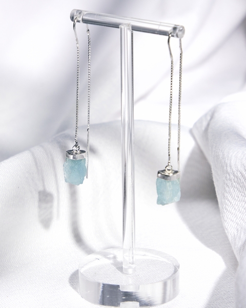 Brinco Corrente Água marinha