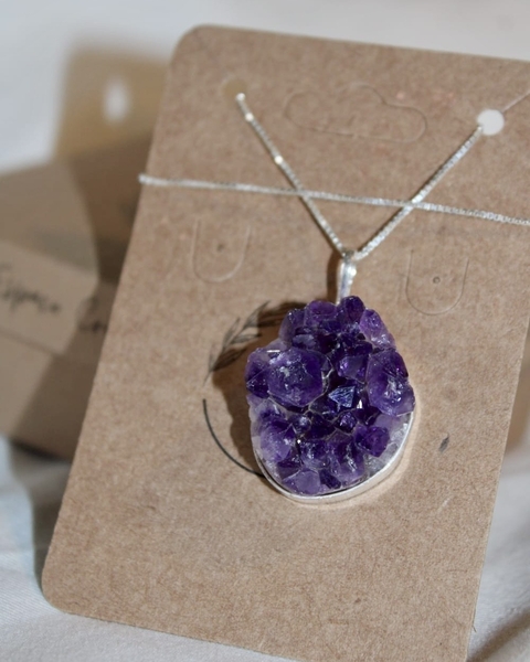 Colar Drusa de ametista