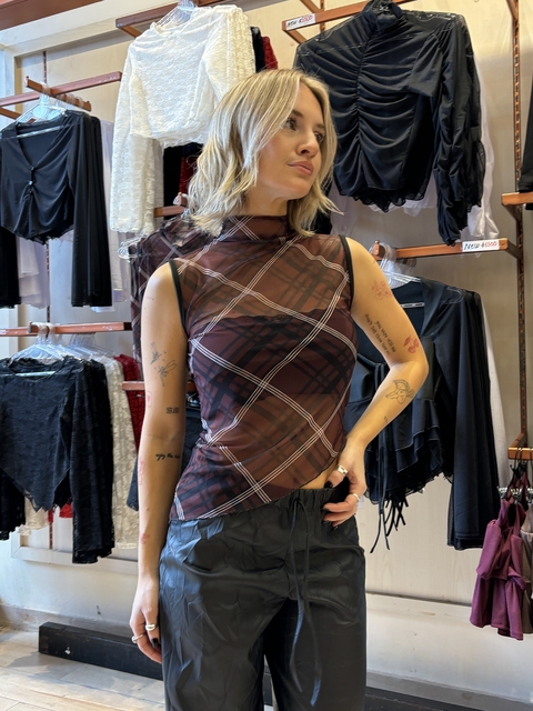 R1167-est Media Polera microtull cuadrille - comprar online
