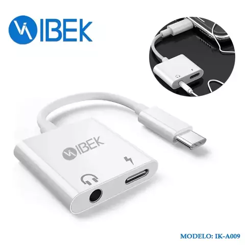 Adaptador para auricular y cargador tipo c - comprar online