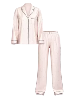 Victoria's Secret - pijama largo rosa con brillo - comprar online
