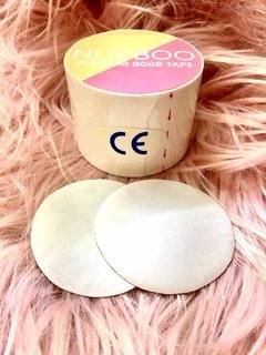Cinta Boob tape color nude + 2 Pezoneras (1 par) + Bolsa muy cute para guardar
