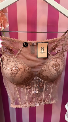 VERY SEXY EMBROIDERED Conjunto de corset + thong (less) - tienda online