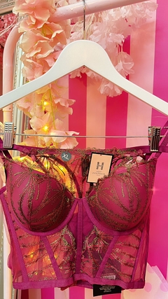 DREAM ANGEL BOW EMBROIDERED SET - Conjunto de corset + thong (less) en internet