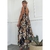 VESTIDO LARGO CON VOLADOS - comprar online