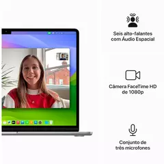 Notebook Apple MacBook Air 15" M3 (CPU de 8 núcleos, GPU de 10 núcleos) - comprar online