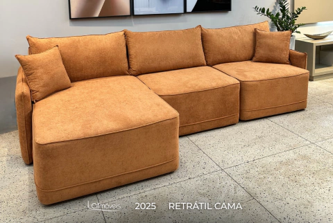 Sofá Cama Chaise Retrátil Lara - comprar online