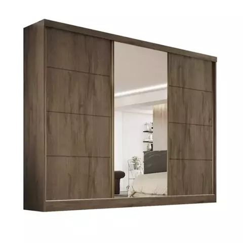 Roupeiro Moscou com Espelho 2,70m - comprar online