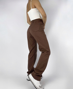 Jean Wide Chocolate Strai - comprar online