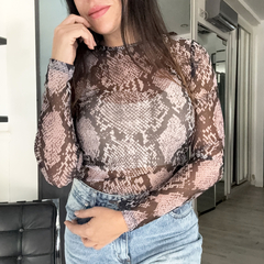Remera ML Reptil Gris - comprar online