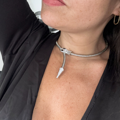 Choker Serpiente Plata