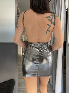 Vestido Fola Plata - comprar online