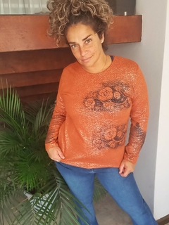 sweter Orange - Ayo Textil 