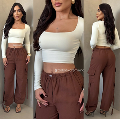 Cropped Decote quadrado - comprar online