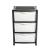 Gaveteiro Rattan 3 Gavetas G Organizador Multiuso 38x45x70cm Ratan Plástico - online store