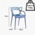 Imagem do Kit 4 Cadeira Allegra Empilhável Design Decor Sala Jantar Polipropileno New Plastic 82x45cm