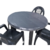 Mesa Redonda Desmontável Plástica Bistrô Gigante 110x110cm Multiuso Área Lazer Pés Desmontáveis Estrutura Plástica - comprar online