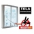 Tela Mosquiteira Janela Anti-inseto Mosquito 150x180 Auto colante Poliester Clink
