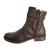 Botas cortas color café sin tacón para mujer, estilo casual y cómodo, perfectas para el día a día.