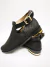 Botines para mujer negros planos de moda