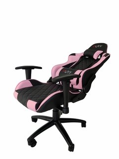 Cadeira Gamer Fury XT, Braço Ajust, Reclin. 180° - Rosa - loja online