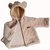 Camperita Corderito y polar con orejitas beige - comprar online