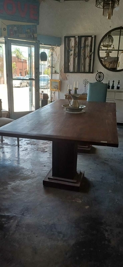 Mesa de comedor pata cuadrada (N176) en internet