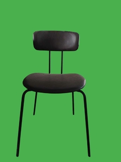 Silla eco cuero base de caño (E163)