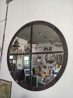 Espejo redondo con remaches 1 m (L312) - comprar online