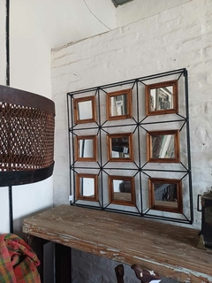 Espejo metal cuadrados 90 X 90 (F205) - comprar online
