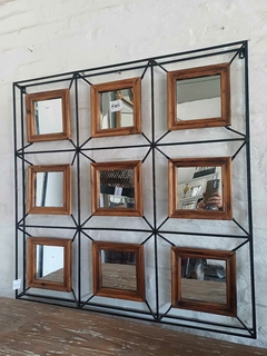 Espejo metal cuadrados 90 X 90 (F205)