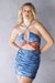 Vestido Perfection Bandana Azul com Laranja