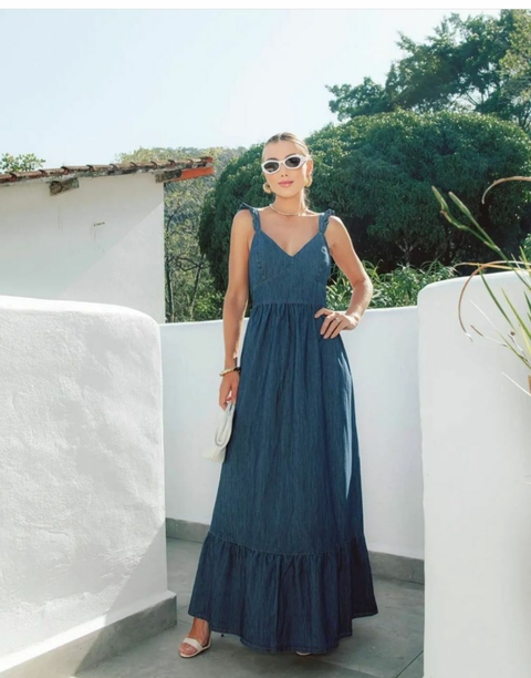 Vestido Longo Abertura nas Costas