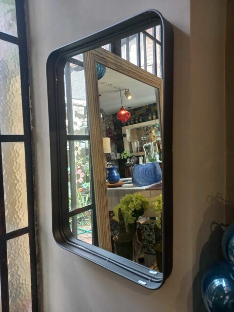 Espejo rectangular industrial