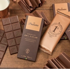 Barra de Chocolate ao leite 38% cacau - Chocolate Prawer Gramado 100g na internet