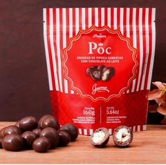 Drágeas de Pipoca Com Chocolate ao Leite