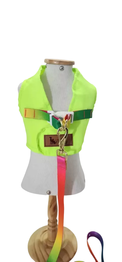 COLETE COLLOR C/ GUIA -VERDE FLEUR