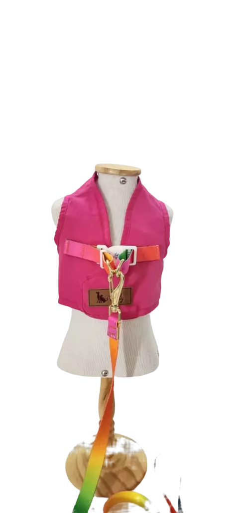 COLETE COLLOR C/ GUIA -PINK