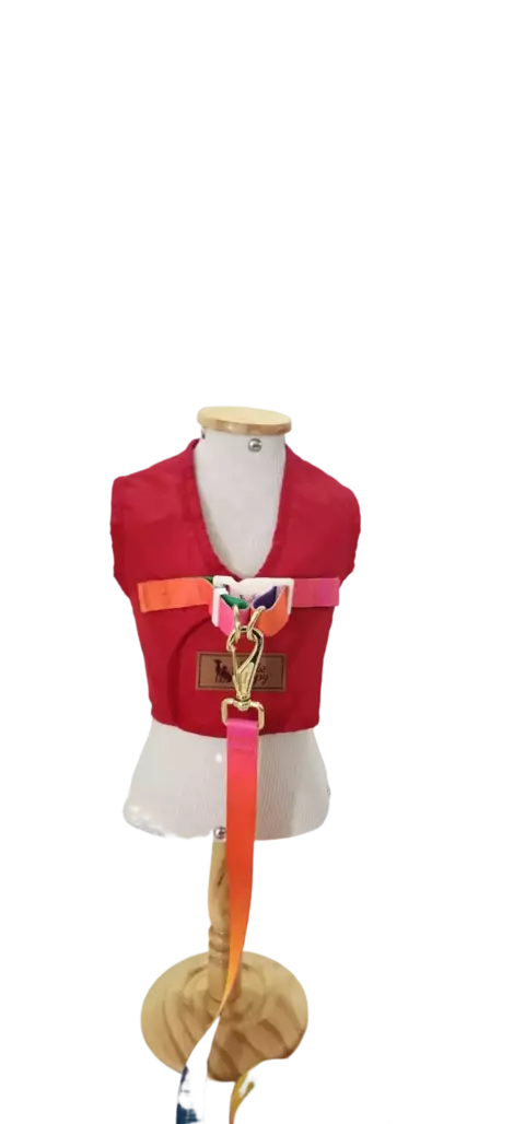 COLETE COLLOR C/ GUIA - VERMELHO