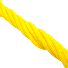 Tira (40 cm) Fimo en Pastillas Amarillo 4mm