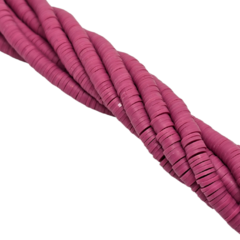 Tira (40 cm) Fimo en Pastillas Fucsia Opaco 4mm