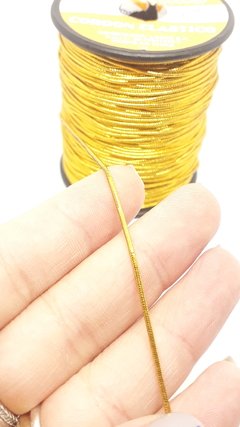 Cordón Elástico Dorado 1mm. Metro - comprar online