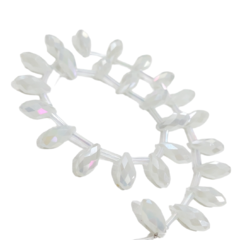 Drops Gota Blanco Perlado 12mm x 0,7cm. 25und